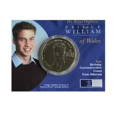 2003 BU Crown (Presentation Card) - HRH Prince William